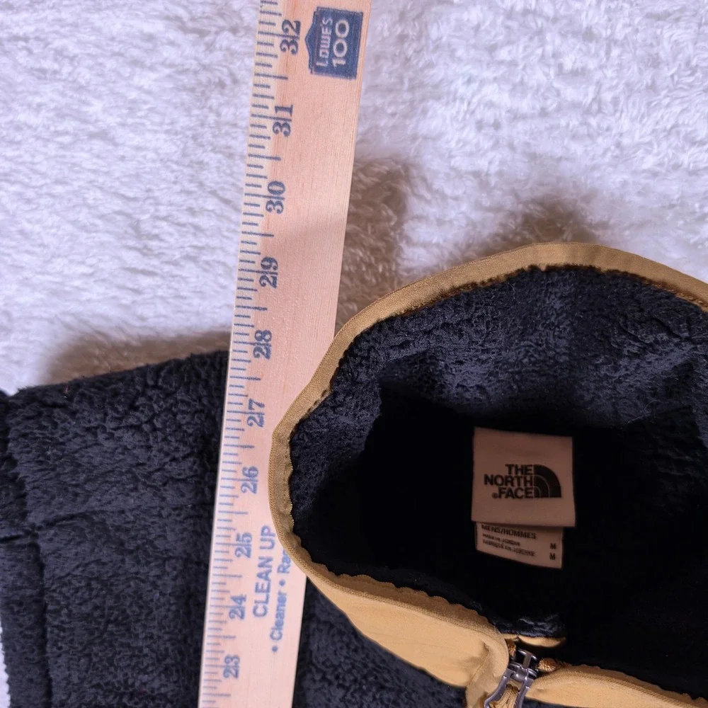 The North Face Campshire Sherpa Fleece Vest Mens M Black Full Zip Sleeveless